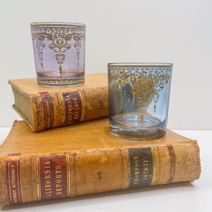 Vintage Moroccan Lowball Glasses & Shot Glass - 5 Pieces